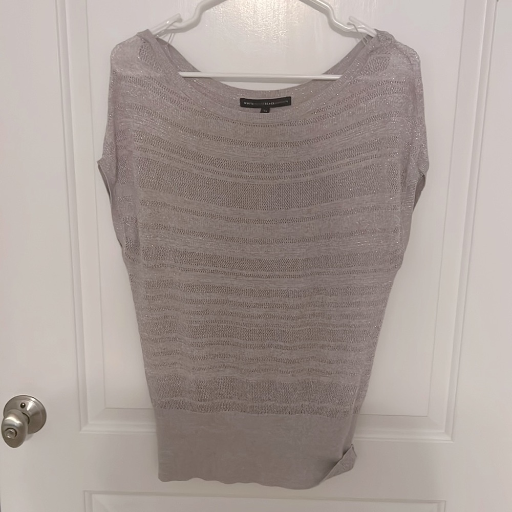WHBM Lilac Capped Sleeved Dolman Sweater